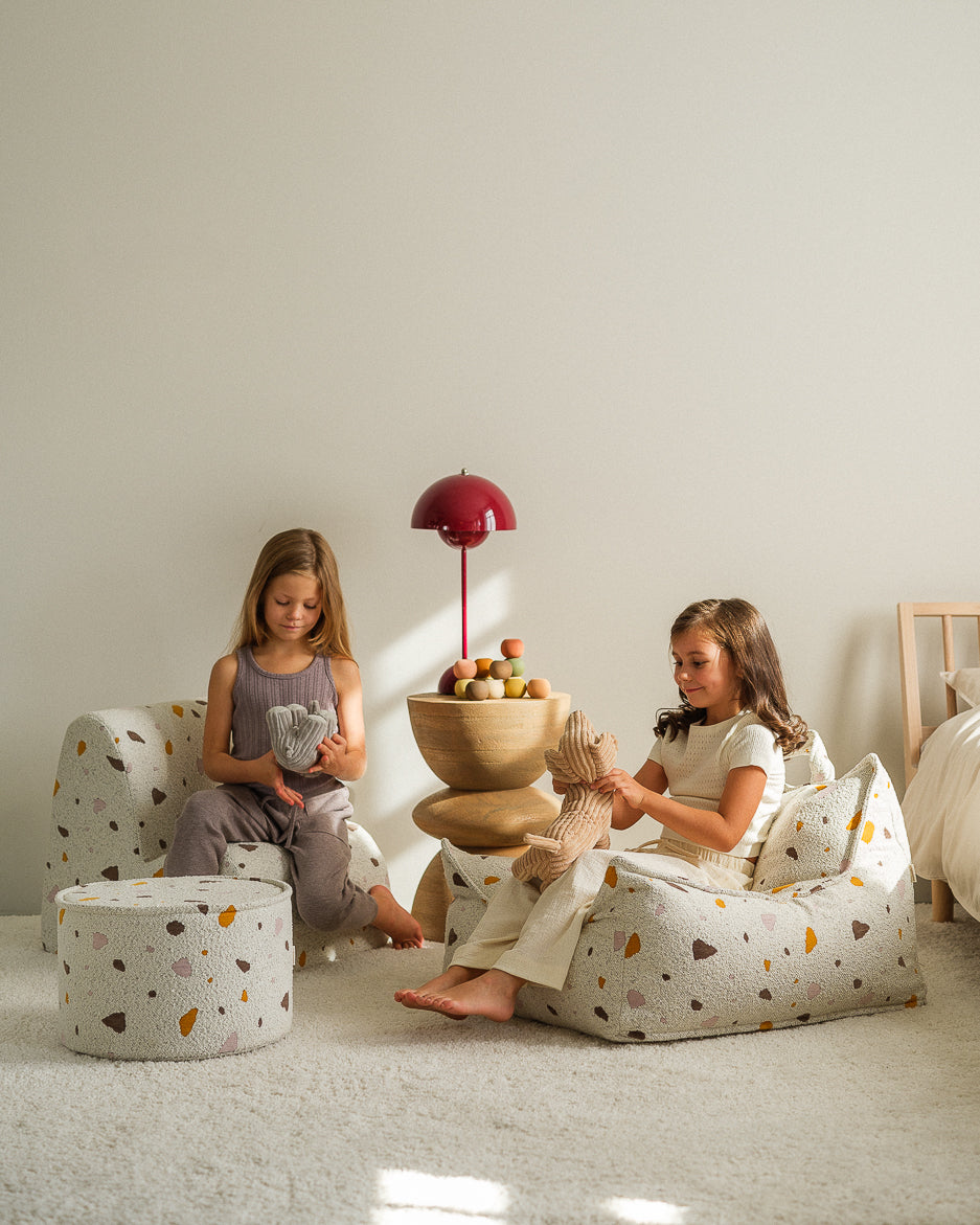 Wigiwama Terrazzo Marble Pouffe