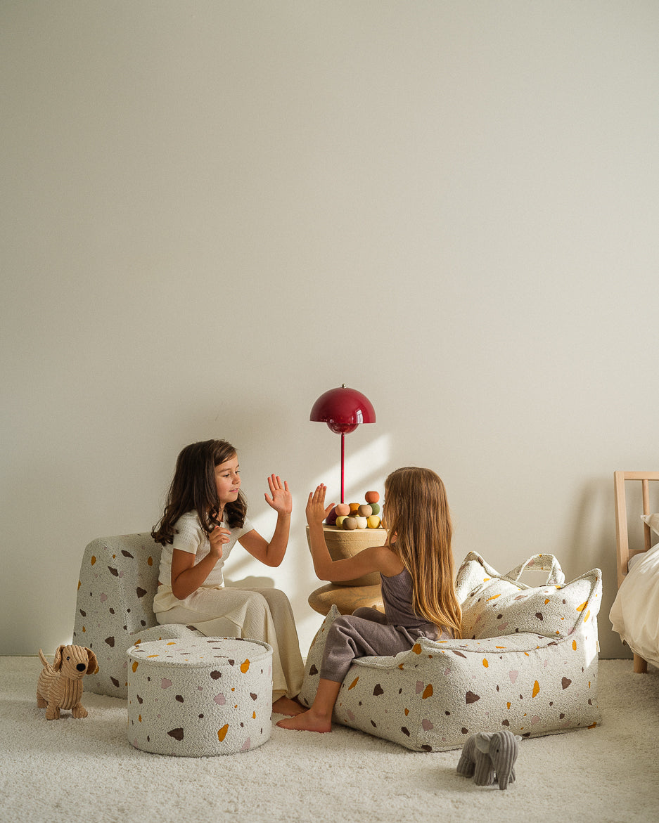 Wigiwama Terrazzo Marble Pouffe