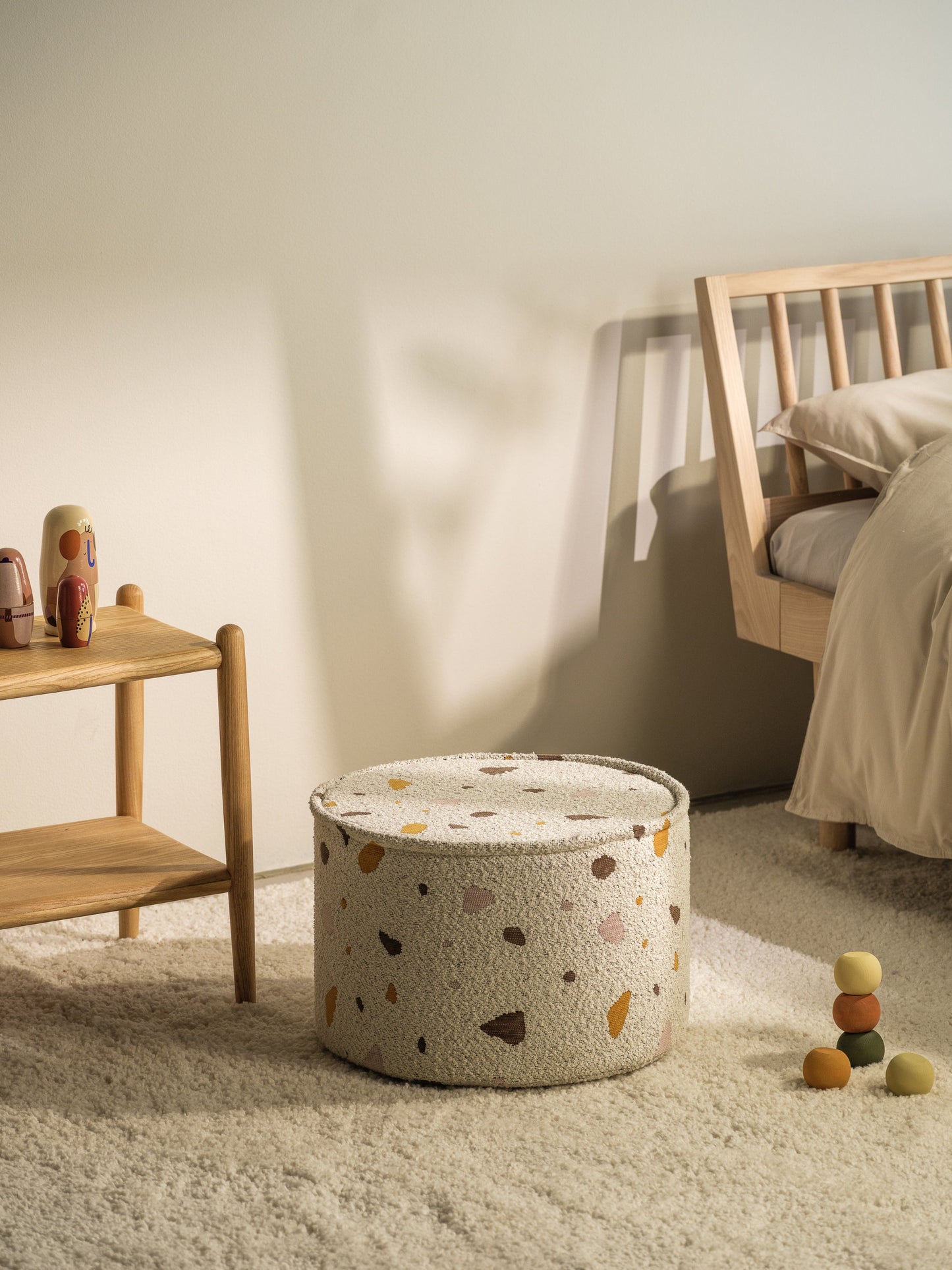 Wigiwama Terrazzo Marble Pouffe