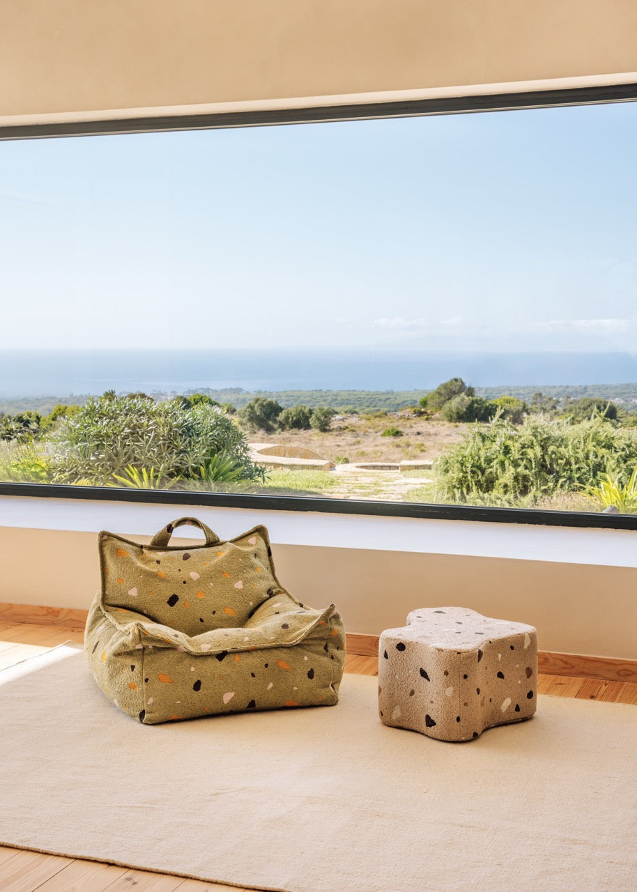 Wigiwama Terrazzo Sand Cloud Pouffe