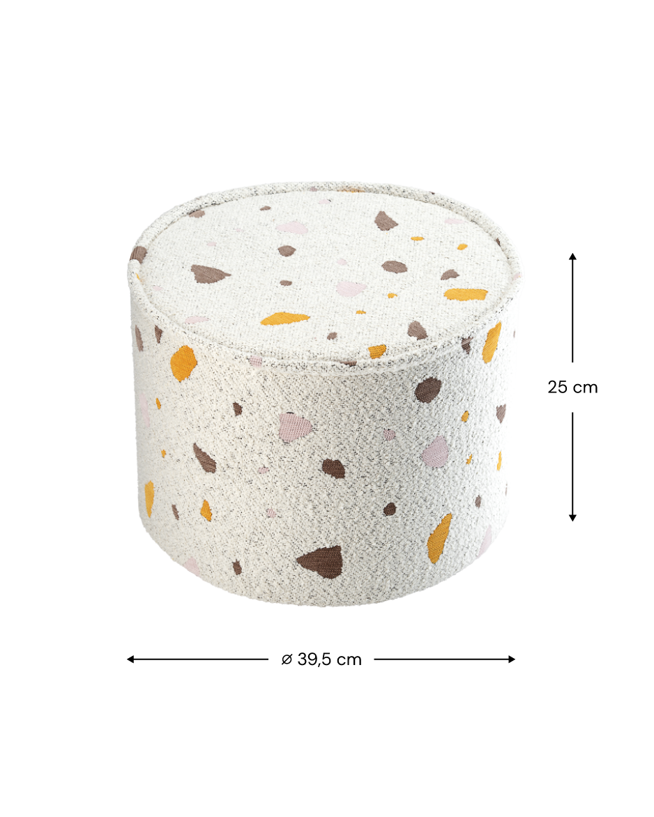 Wigiwama Terrazzo Marble Pouffe