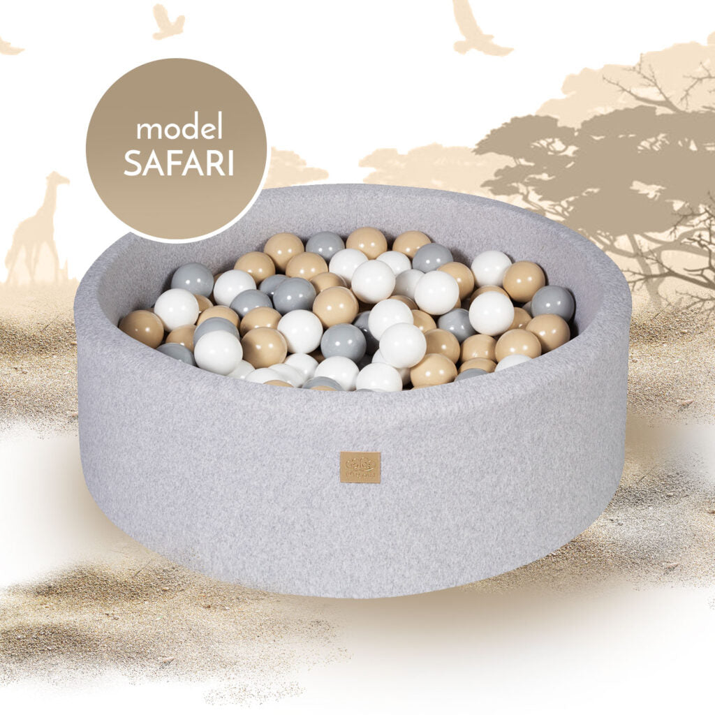 Ballenbak Soft Grey Safari