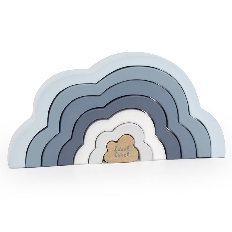 Label Label Regenboogpuzzel Wolk Blauw - Uniquekidz