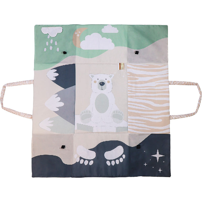 Tryco Ijsbeer Pete 2-in-1 Speelkleed en Opbergtas - Uniquekidz