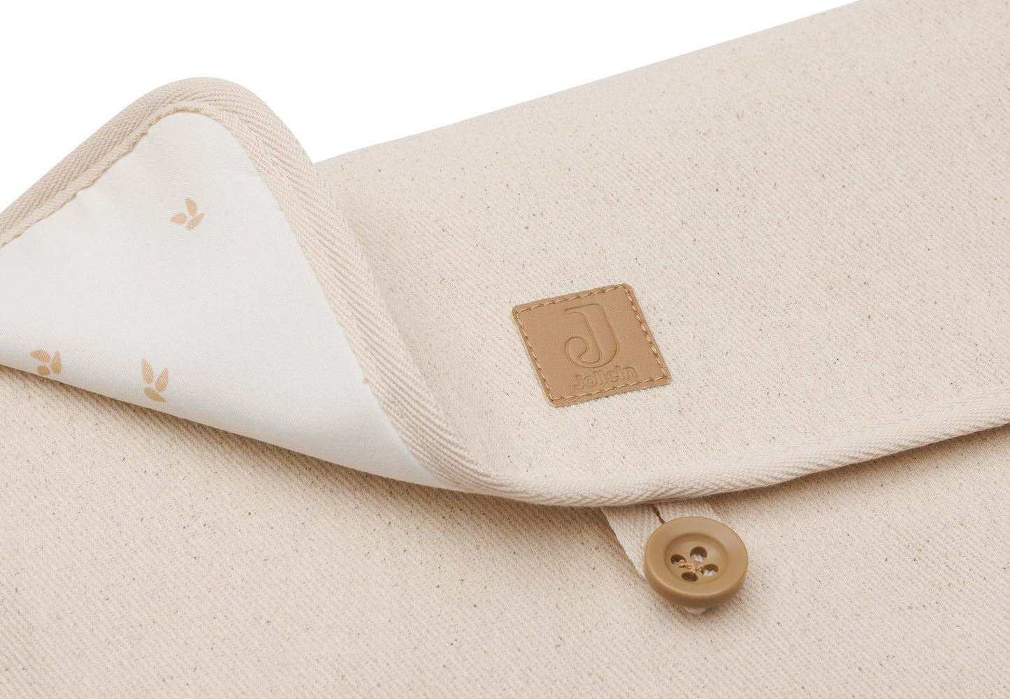 Verschoningsmat Met Opbergvakken Twill - Natural