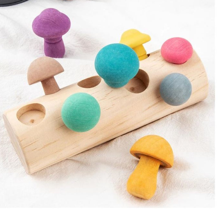 Unique kidz - Houten paddenstoelen set - Uniquekidz