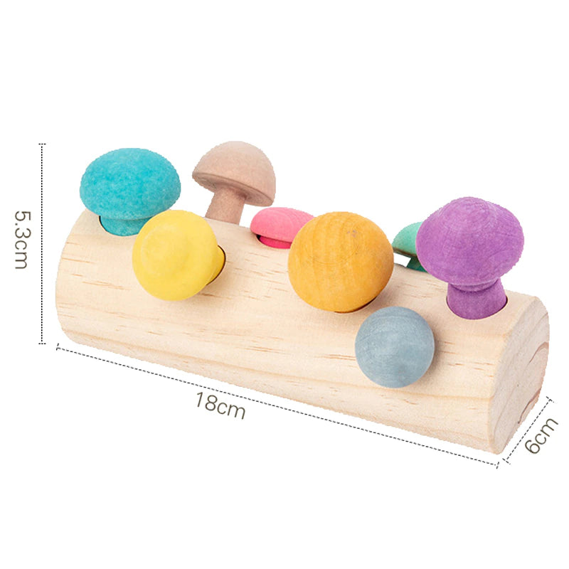 Unique kidz - Houten paddenstoelen set - Uniquekidz