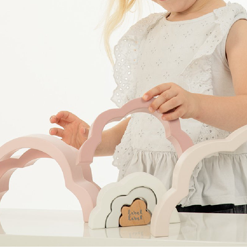 Label Label Regenboogpuzzel Wolk Roze - Uniquekidz