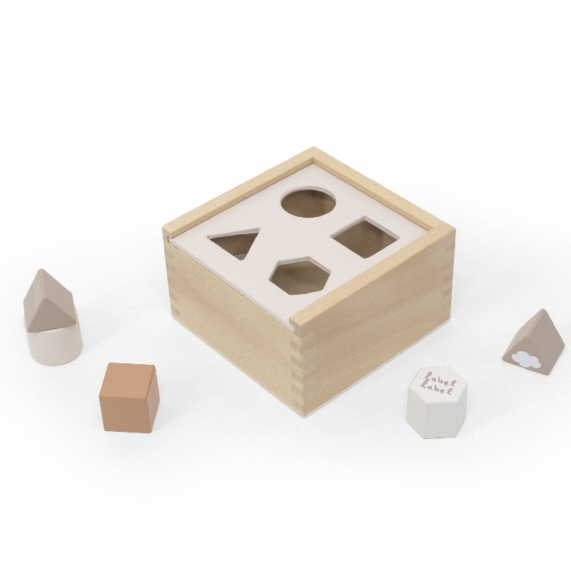 Label Label Vormenstoof Vierkant Nougat - Uniquekidz