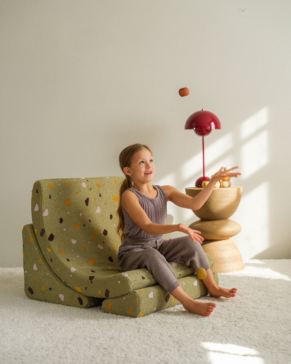 Wigiwama Terrazzo Moss Moon Chair