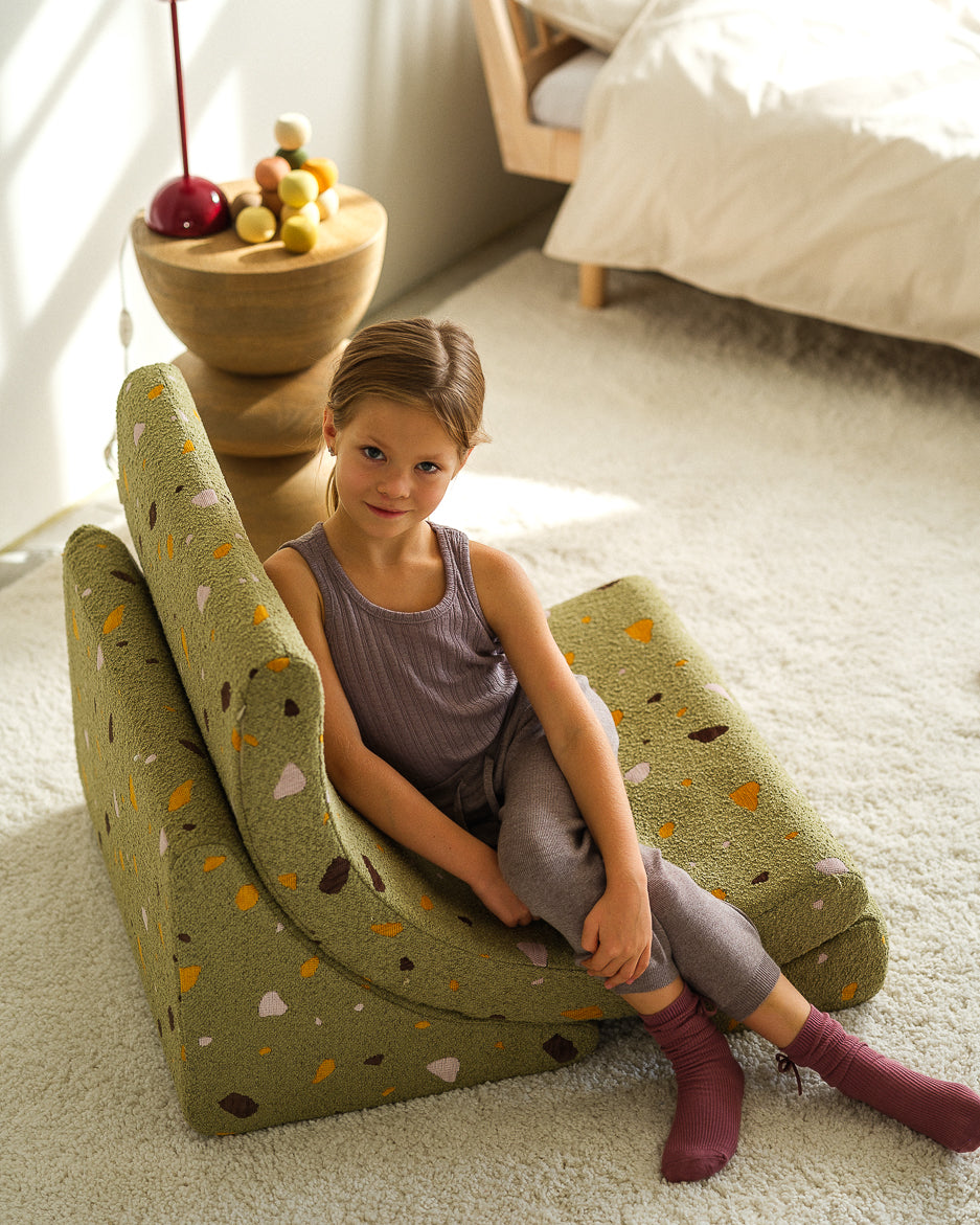 Wigiwama Terrazzo Moss Moon Chair