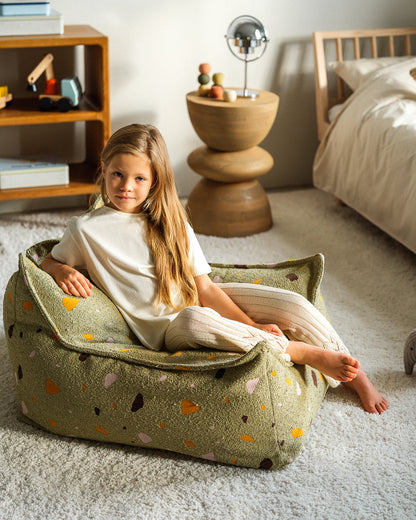 Wigiwama Terrazzo Moss Beanbag Chair