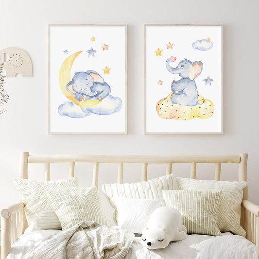 Poster Blue Elephant Collectie