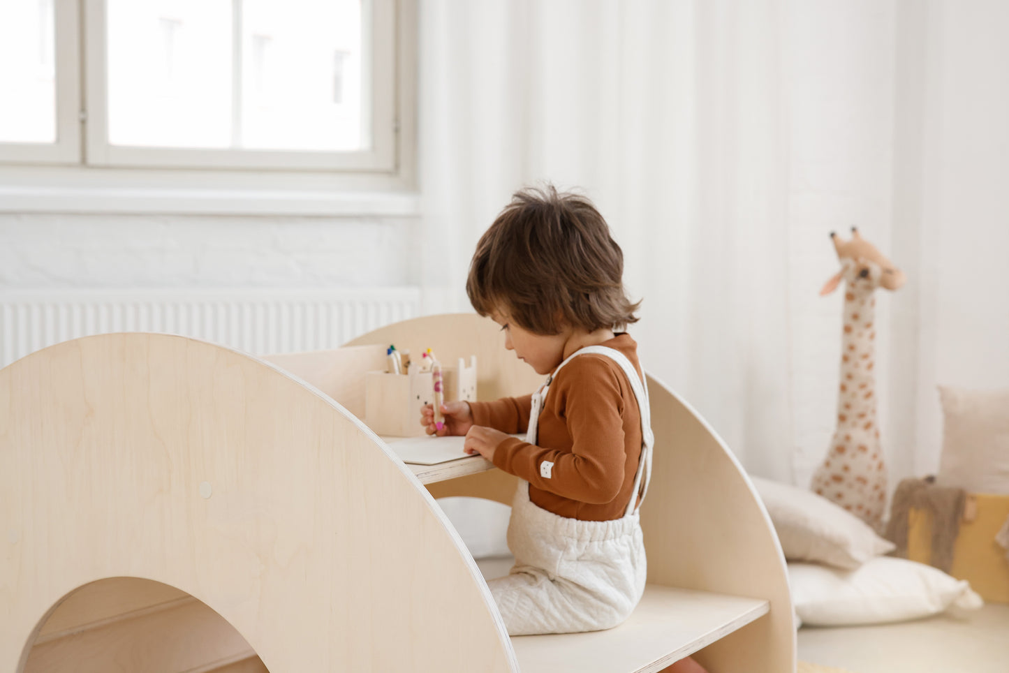 FitWood Kumpu Montessori Bookshelf Birch