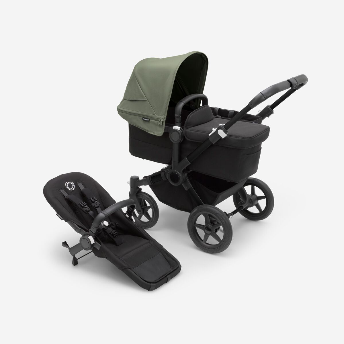 Bugaboo Donkey 5 Duo kinderwagen met wieg en stoel