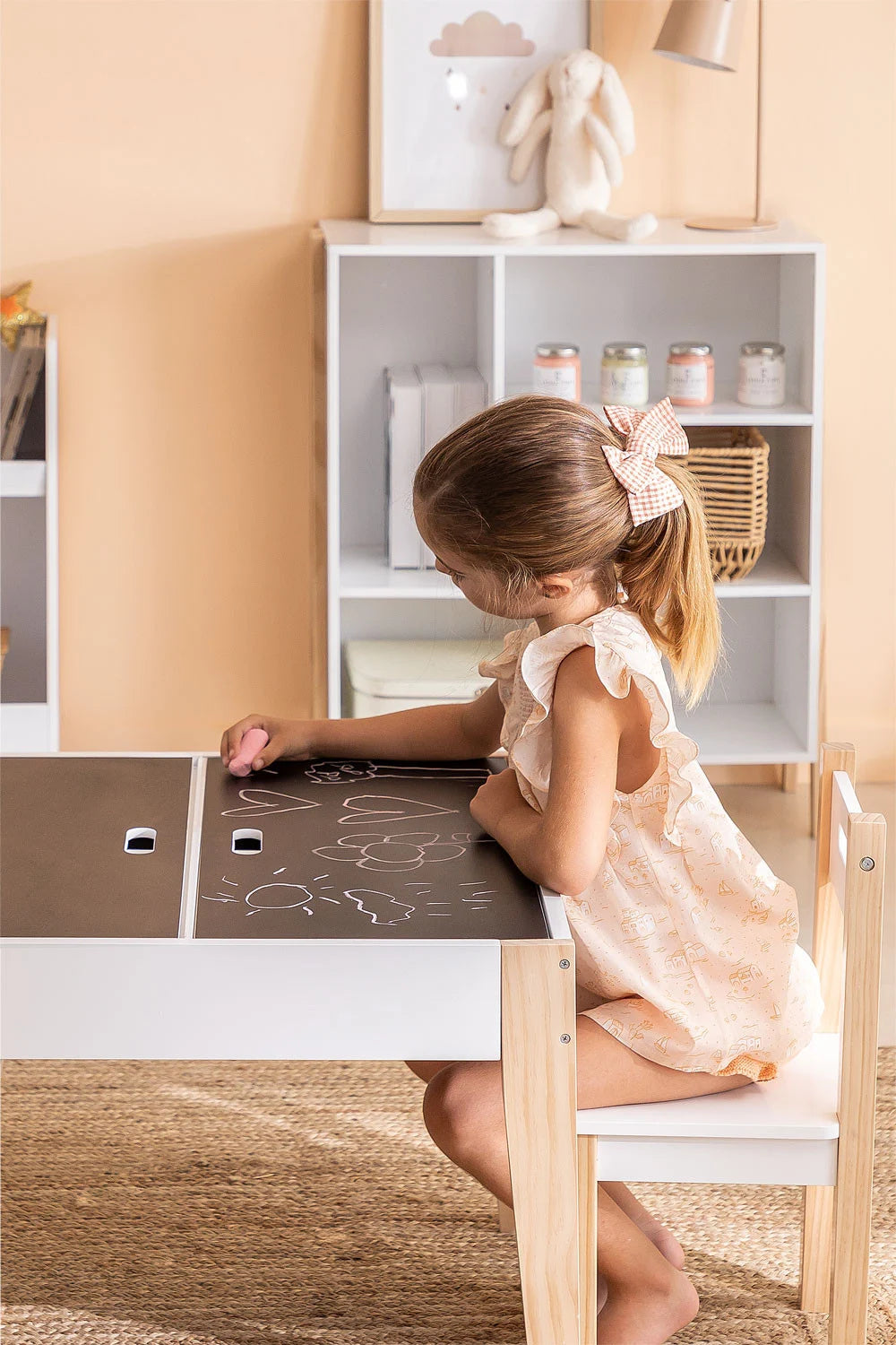 Leisteen tafelset met stoelen