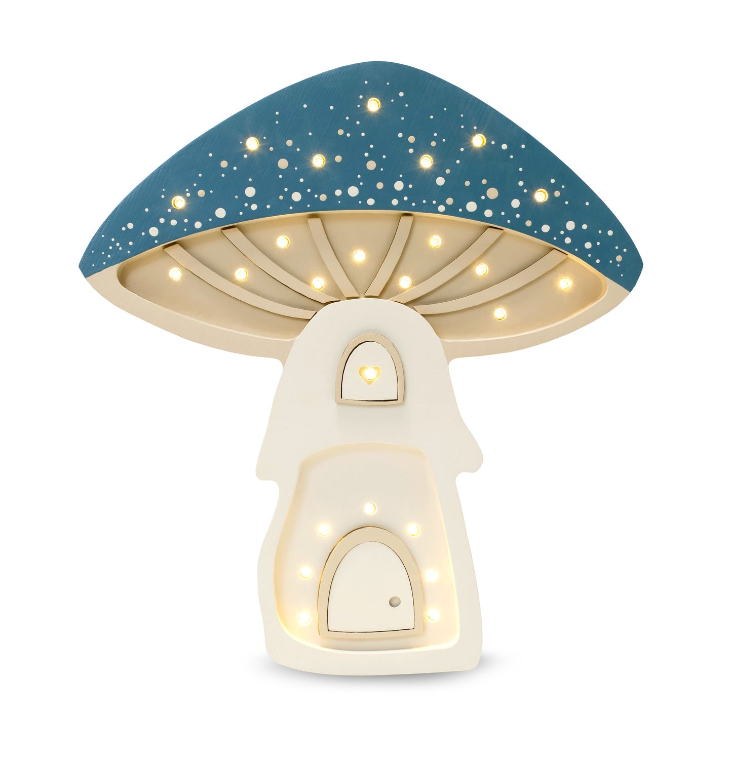 Little Lights Mushroom Lamp Starry Night Blue