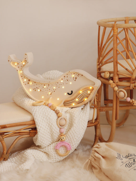 Little Lights Lamp Whale Albino White