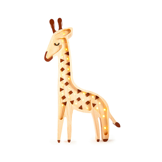 Little Lights Lamp Giraffe Serengeti Wood