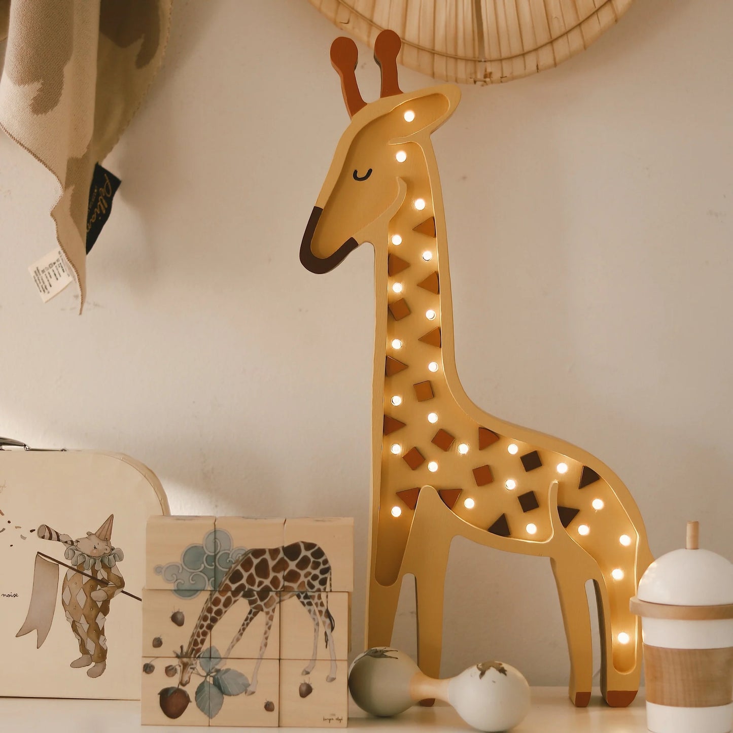 Little Lights Lamp Giraffe African Yellow