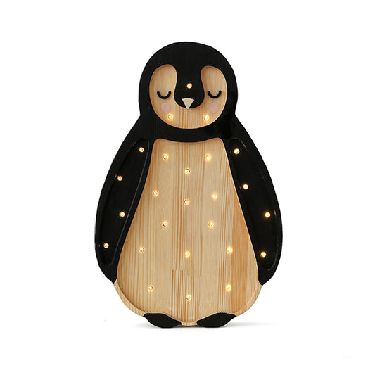 Little Lights Lamp Baby Penguin Arctic Wood