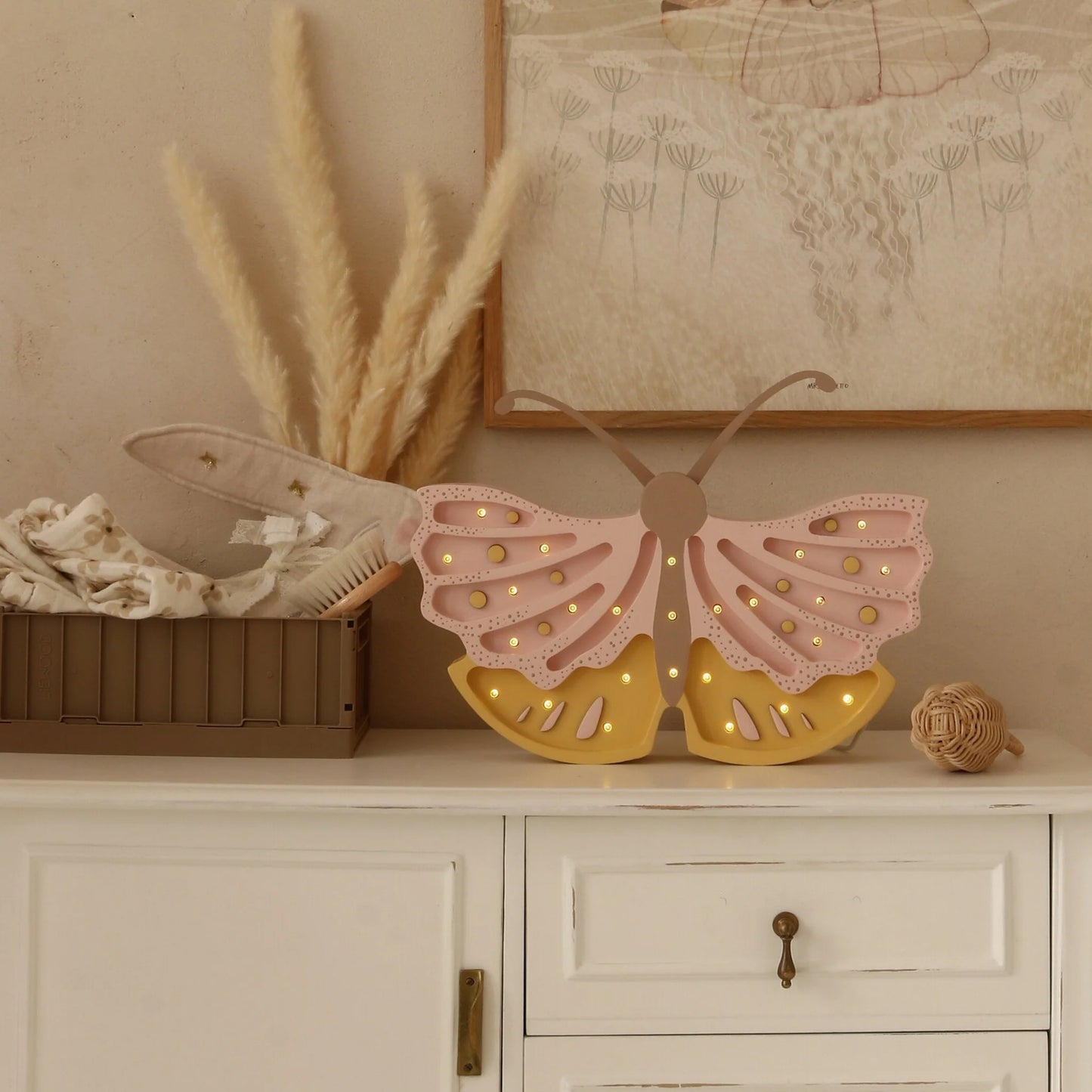 Little Lights Lamp Butterfly Honey Rose