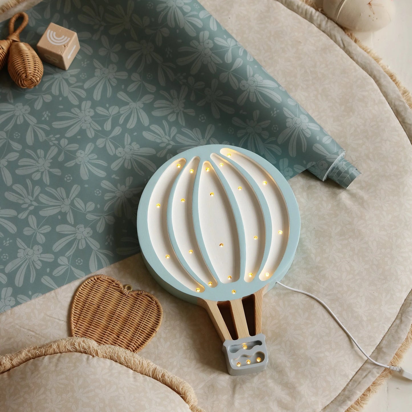 Little Lights Lamp Hot Air Baloon Blue Sky