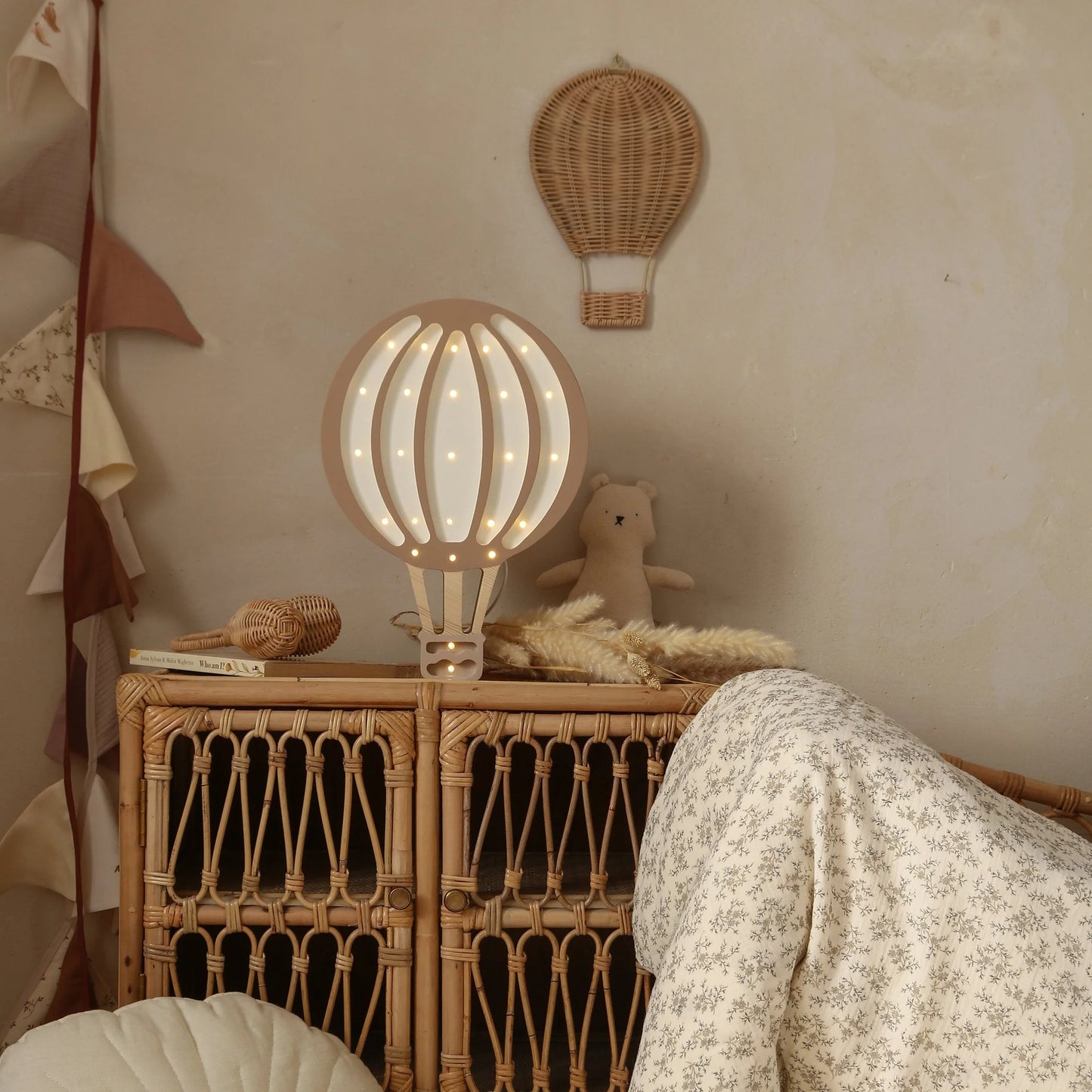 Little Lights Lamp Hot Air Baloon Light Brown