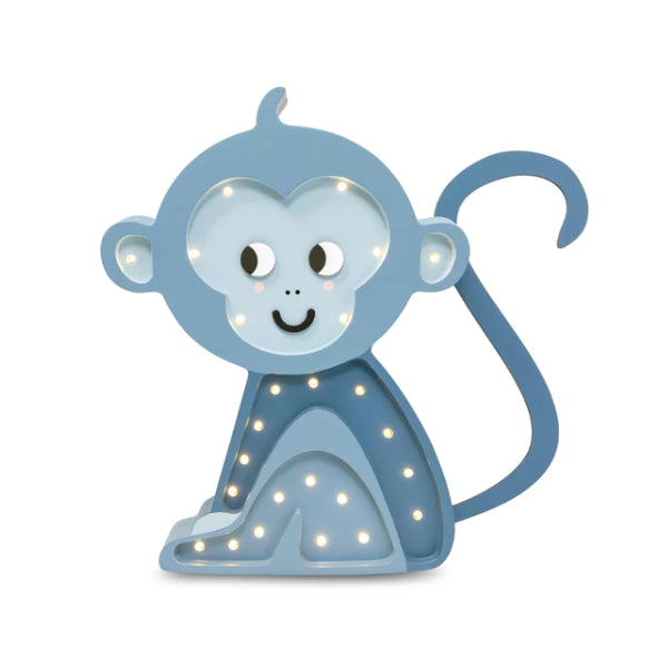 Little Lights Lamp Monkey Cobalt Jungle