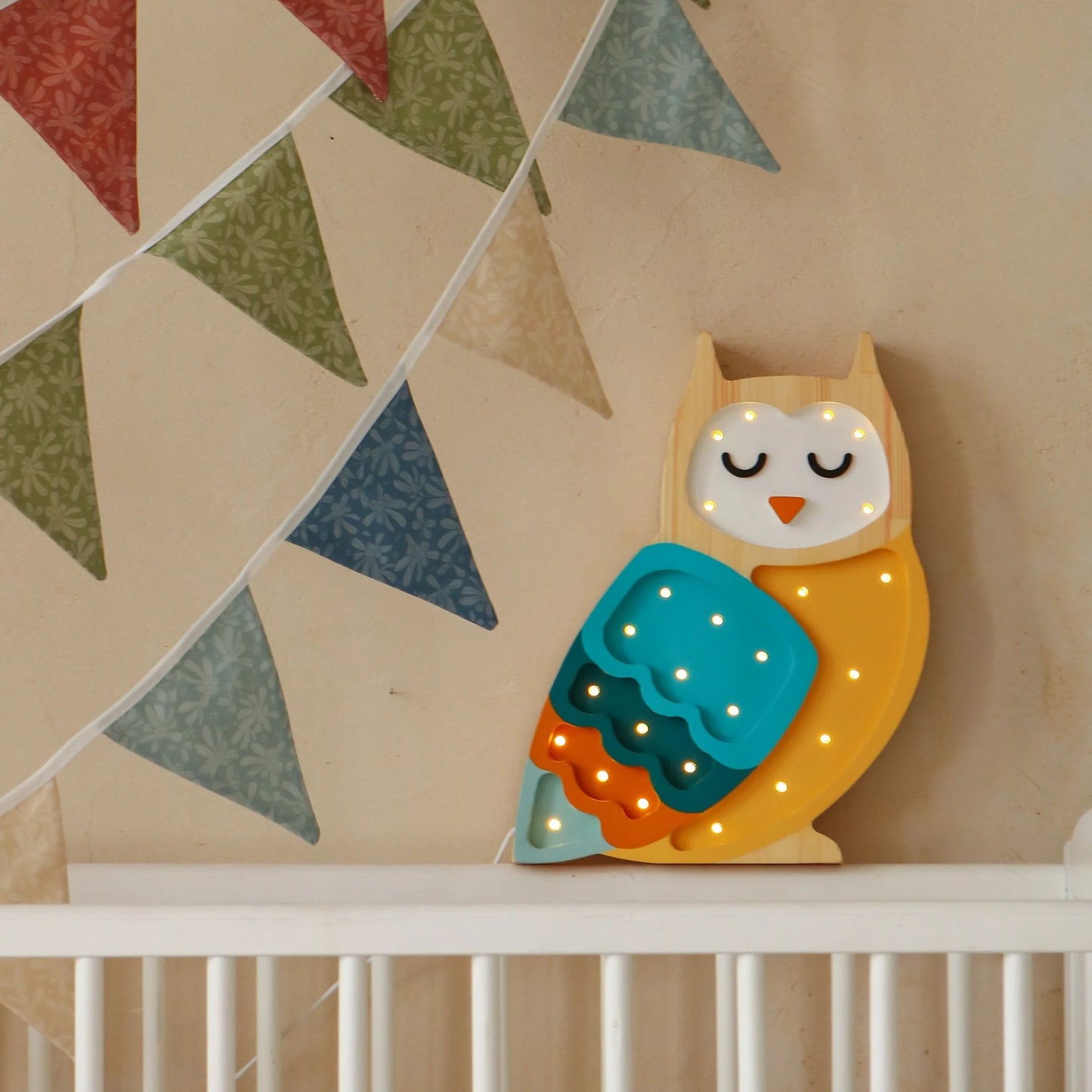 Little Lights Lamp Owl Mustard