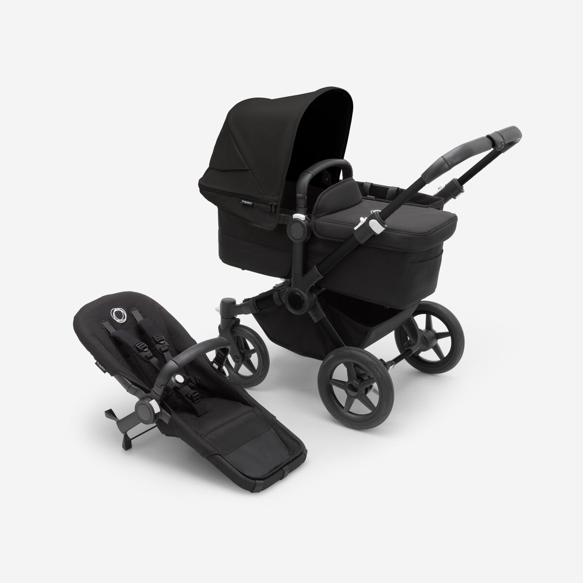 Bugaboo Donkey 5 Duo kinderwagen met wieg en stoel