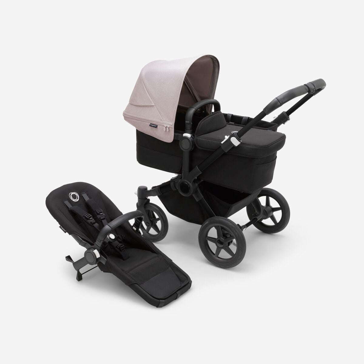 Bugaboo Donkey 5 Duo kinderwagen met wieg en stoel