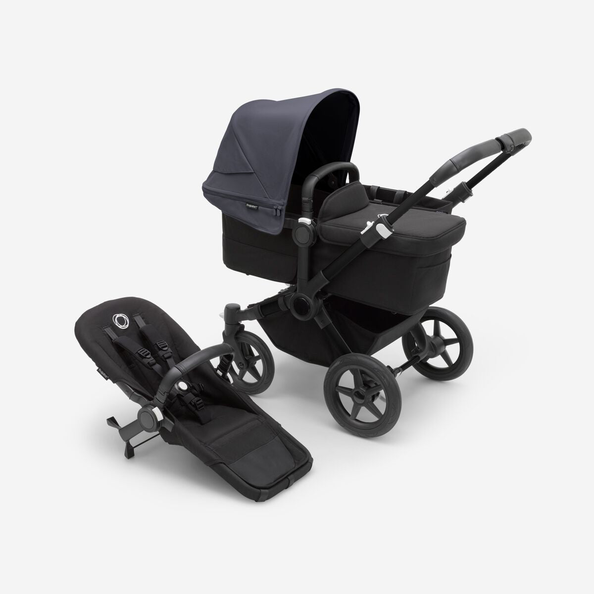 Bugaboo Donkey 5 Duo kinderwagen met wieg en stoel