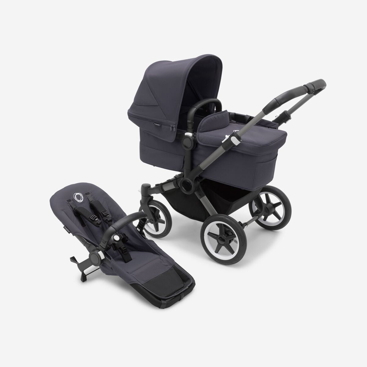 Bugaboo Donkey 5 Mono kinderwagen met wieg en stoel