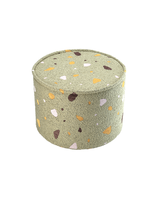 Wigiwama Terrazzo Moss Pouffe