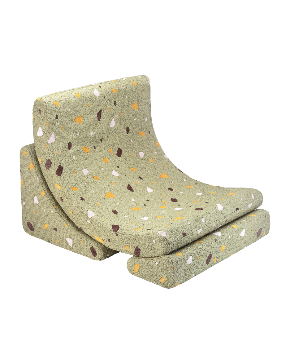 Wigiwama Terrazzo Moss Moon Chair