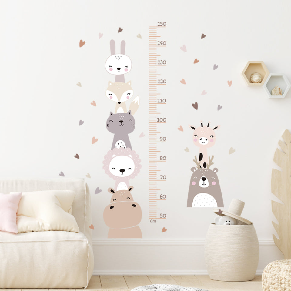 Unique Kidz Muursticker Beestenboel Beige Bouba Collectie - Uniquekidz