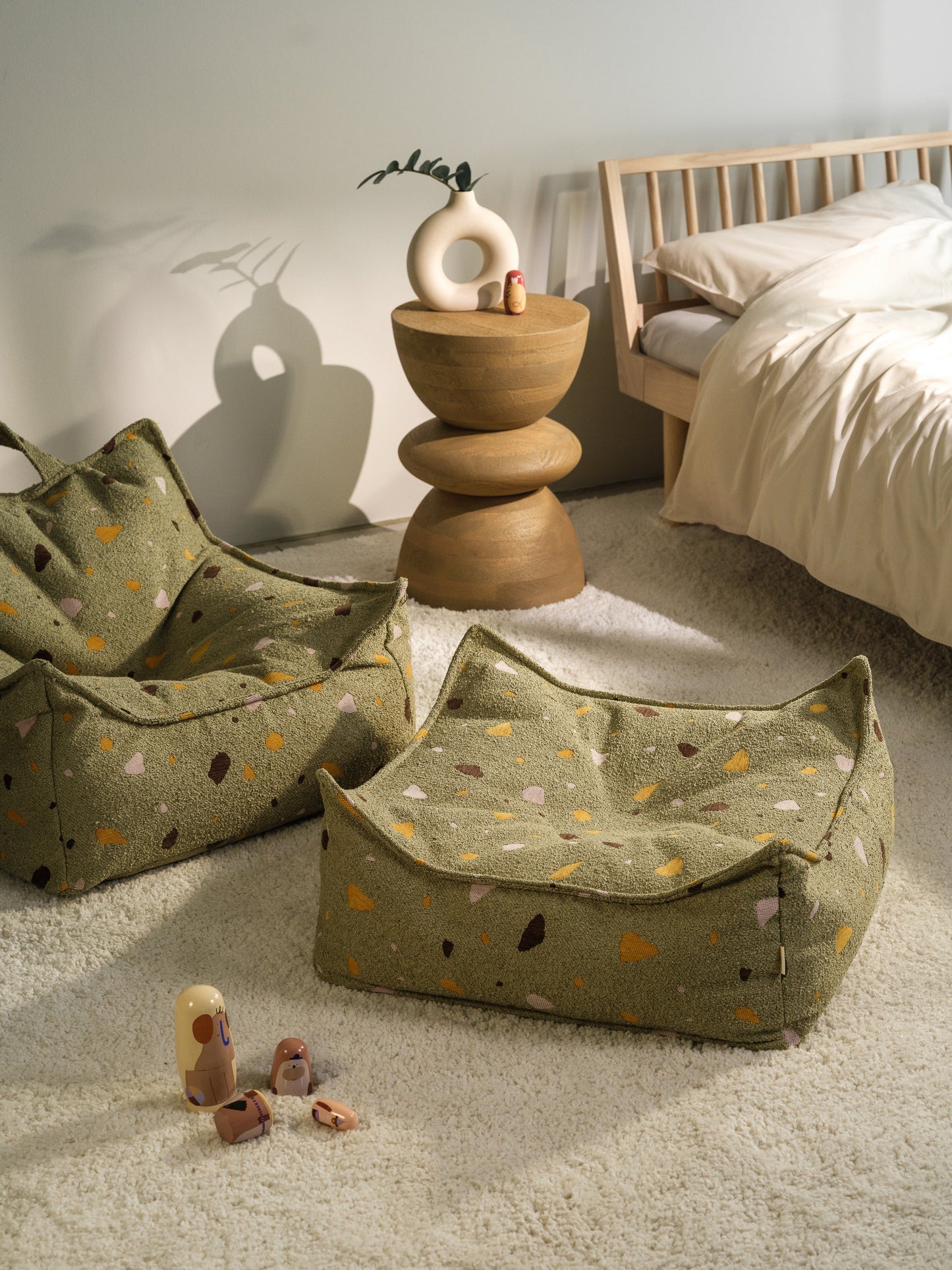 Wigiwama Terrazzo Moss Beanbag Chair