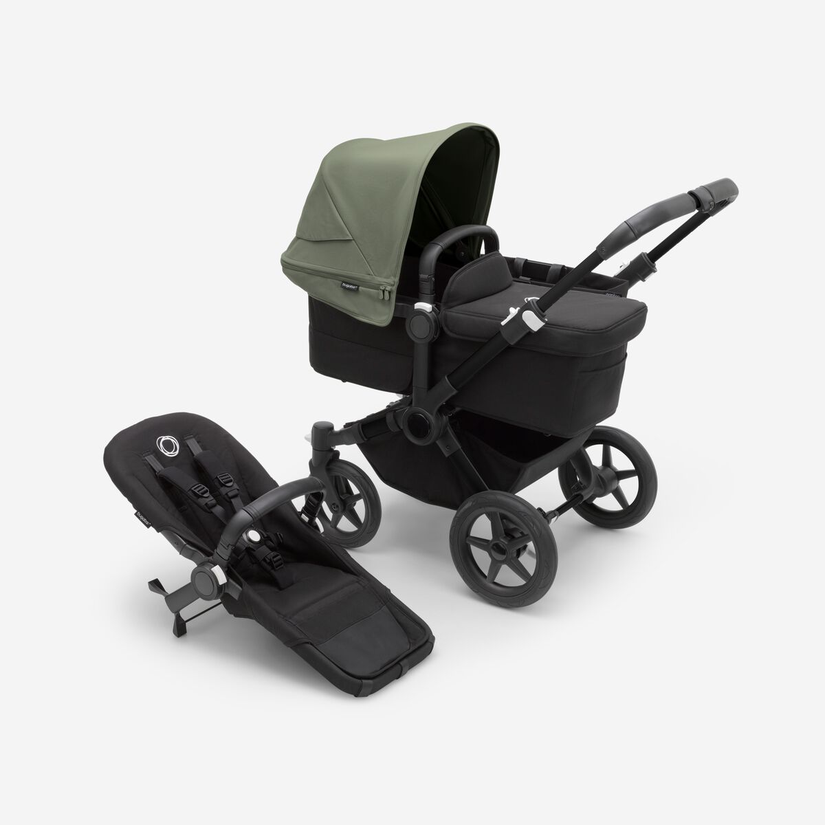 Bugaboo Donkey 5 Mono kinderwagen met wieg en stoel