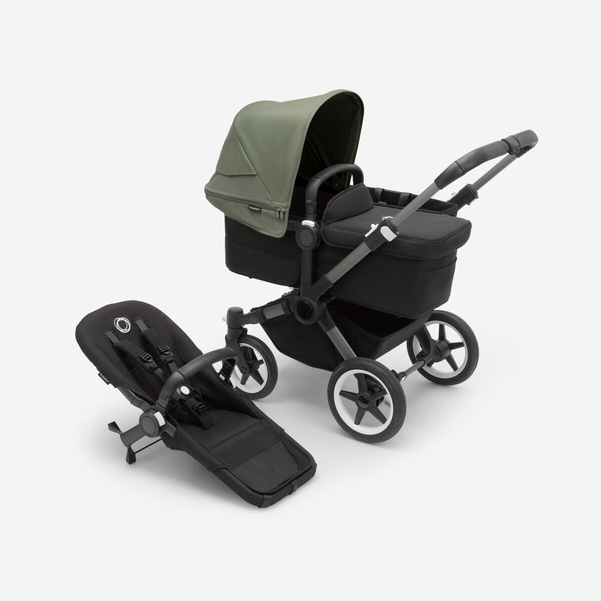 Bugaboo Donkey 5 Mono kinderwagen met wieg en stoel