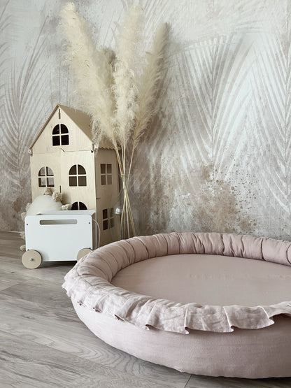 Play nest linen / Speelnest linnen - Powder Pink