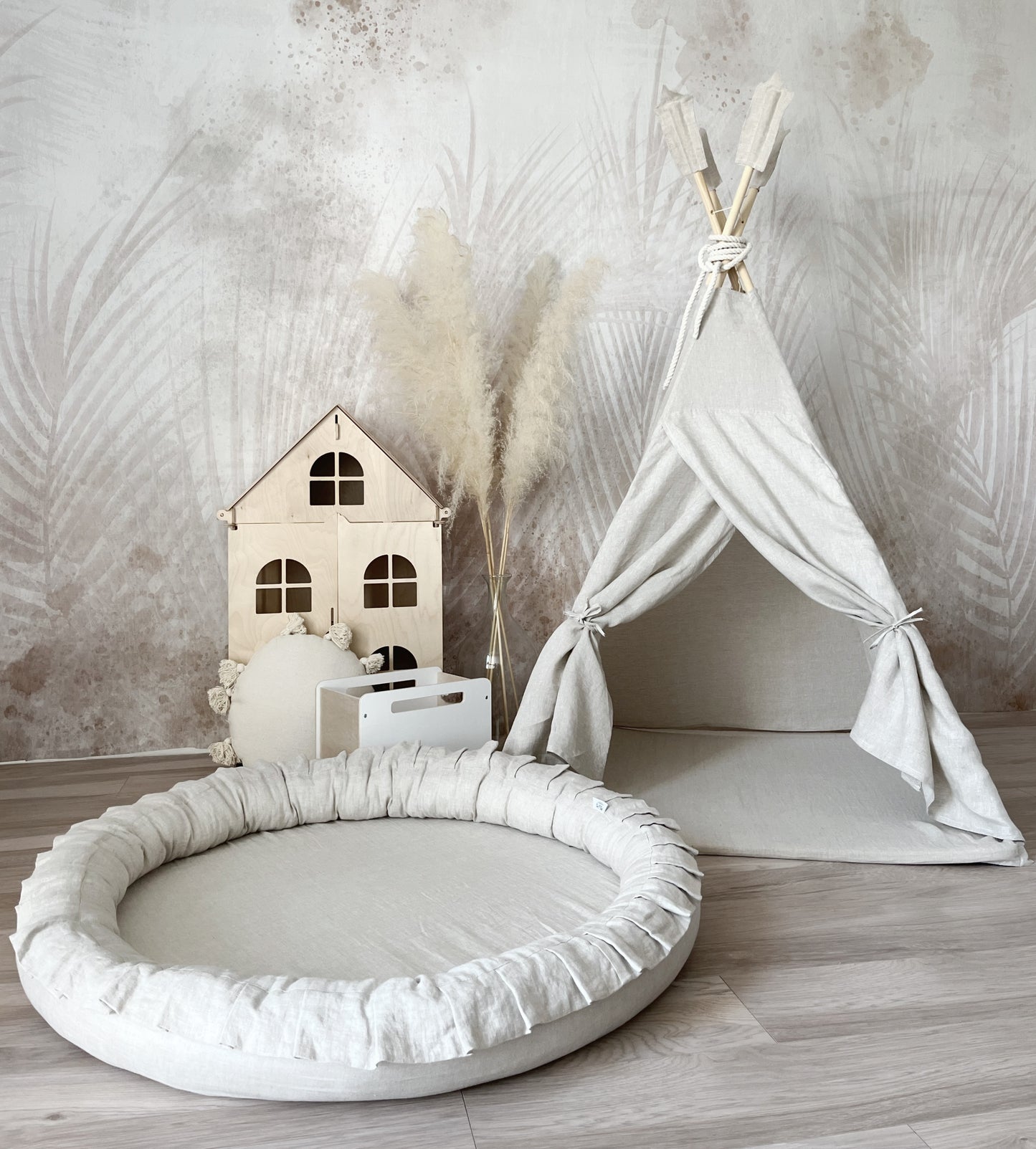 Play nest linen / Speelnest linnen - Naturel