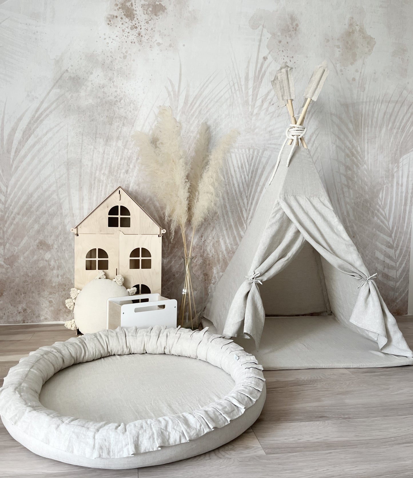 Play nest linen / Speelnest linnen - Naturel