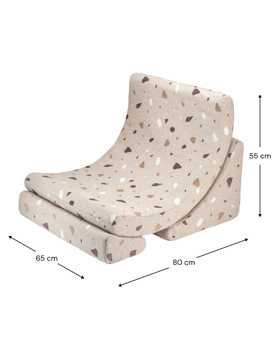 Wigiwama Terrazzo Sand Moon Chair