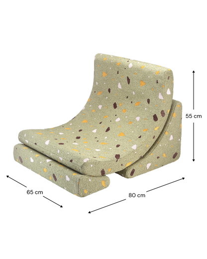 Wigiwama Terrazzo Moss Moon Chair