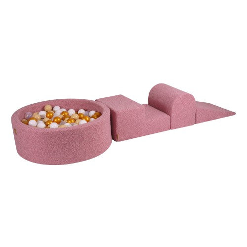 Ballenbak Foam Speelset XL Teddy Pink