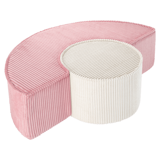 Wigiwama Pink Mousse Poef Set