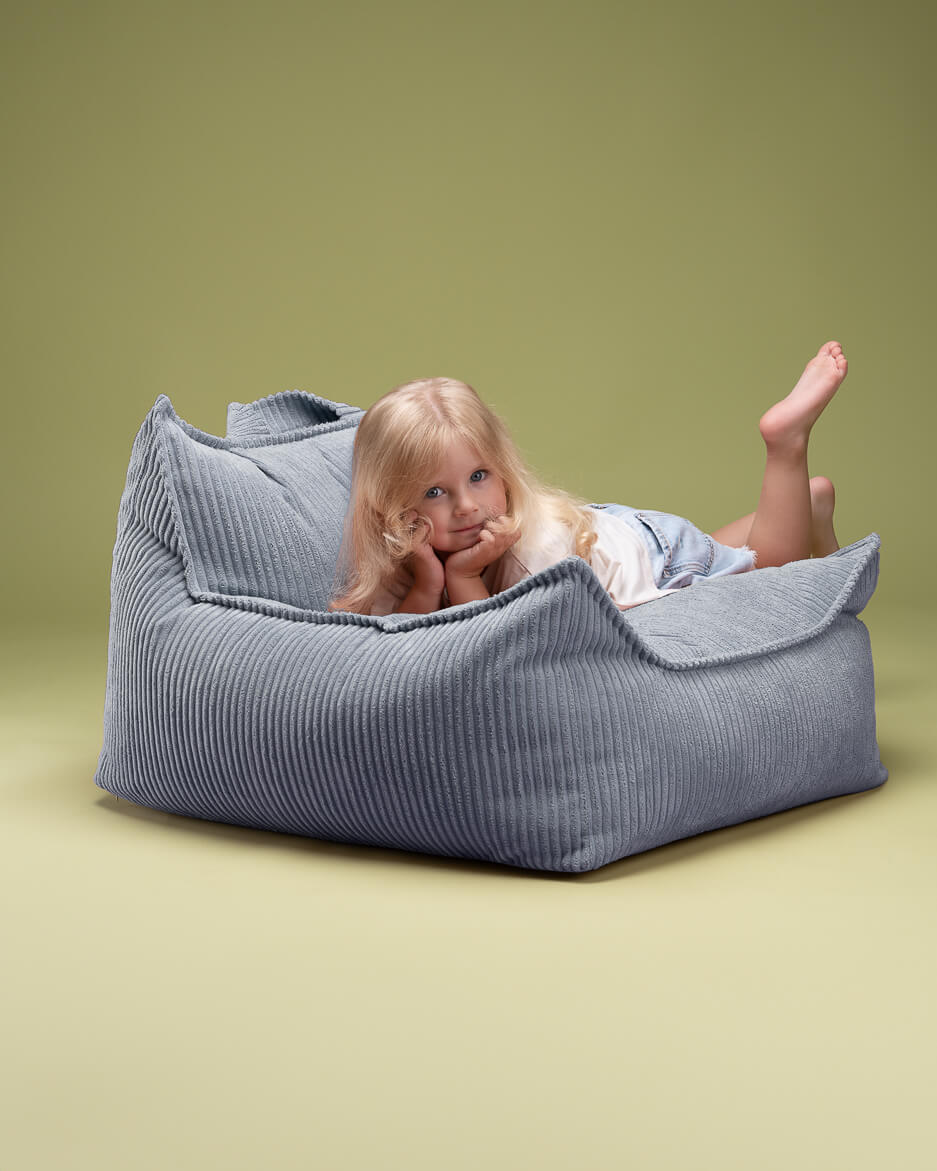 Wigiwama Blueberry Blue Beanbag Chair