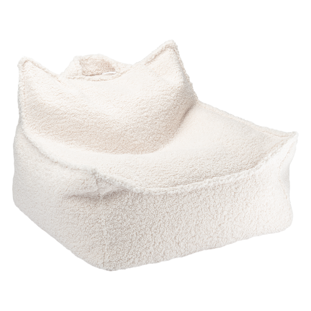 Wigiwama Cream White Beanbag Chair