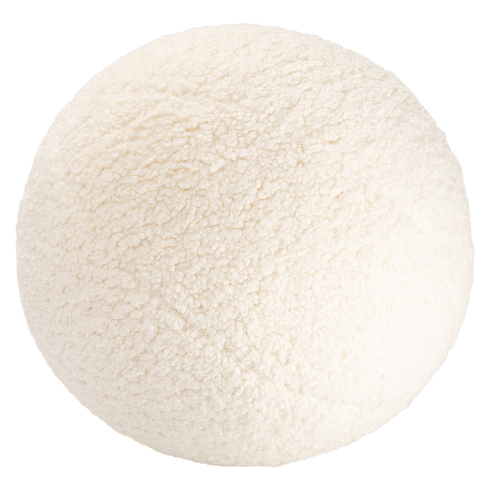 Wigiwama Cream White Ball Cushion